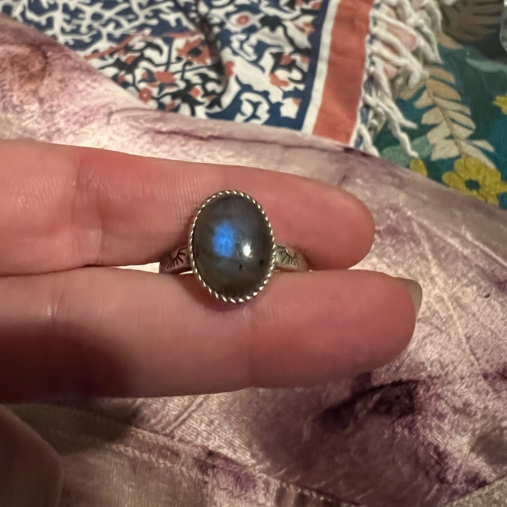 Labradorite 9.5 Sterling Silver Ring